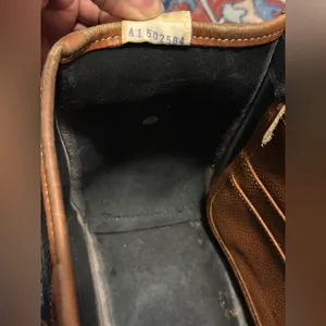 Vintage Dooney & Bourke Black and Brown Leather Bag Equestrian Crossbody thumbnail 8