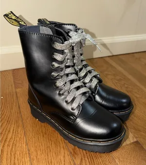 Size US 8 Dr. Martens Women's Molly Platform Boot, Black, (EU 39 / UK 6 ) thumbnail 1