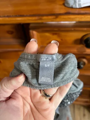 Aerie Sparkling Sequin Gray Bralette, Sz S thumbnail 3