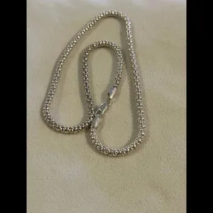 Necklace 12.56g lot d6 925 sterling silver chain thumbnail 7