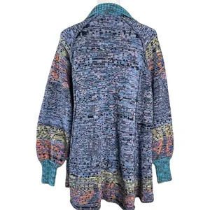 Free People Bohemian Seasons Of Sun Oversized Tunic Sweater Dress XL 70s Fall thumbnail 8
