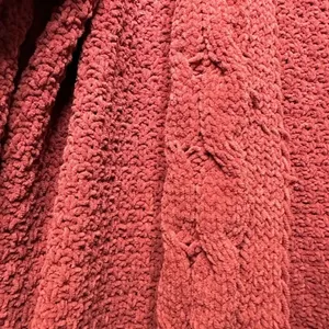 Umgee Chenille Cardigan Size XL Mauve Cozy Soft Warm Sweater Grandpa thumbnail 4