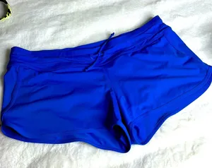 Athleta Royal Blue Double Layer Athletic Shorts Size L thumbnail 1