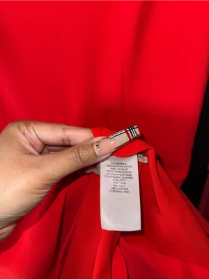 Alice + Olivia Callie Asymmetrical Drape Dress Cherry Red Sleeveless Mini 0 EUC thumbnail 11