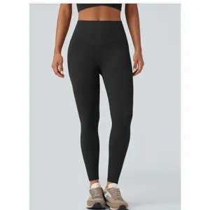 Halara High Waisted Full Length Yoga Leggings Black Size M Workout Athleisure thumbnail 2