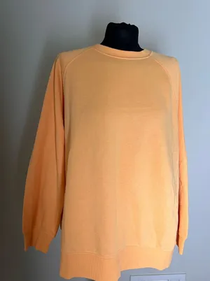 Old Navy Crewneck Sweatshirt in Peachy Orange thumbnail 1
