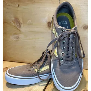 Vans Ward Old Skool Women's Size 7.5 Sneakers Brown Gold Stripe Ortholite thumbnail 7