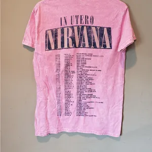Nirvana Pink Graphic Tee for Women Size M thumbnail 4