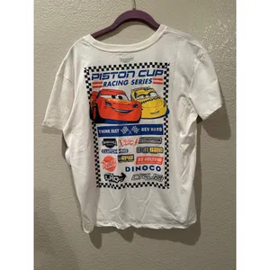 NWOT Disney Pixar Cars Piston Cup Lightening McQueen and Cruz Ramirez Tee M thumbnail 3