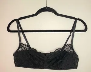 Lace Bralette, Black, Size M, EUC Black Size M thumbnail 1