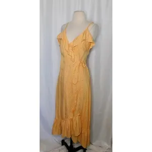 BEACHGOLD Lottie Geometric Print Wrap‎ Dress Cover Up Tassels Tie Waist Small thumbnail 5