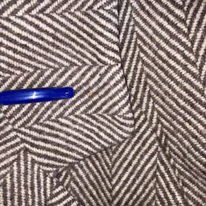Vintage Herringbone Double Breasted‎ Full Length 100% Wool OverCoat Women 10 thumbnail 9
