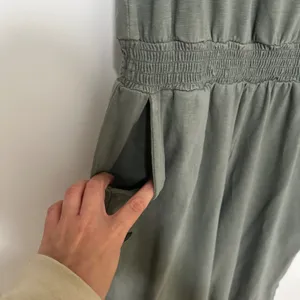 Aerie | Women's Olive Green Smocked Racerback Jogger Jumpsuit, Size XS thumbnail 5