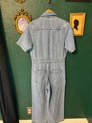 Levi's Denim Boilersuit Jumpsuit Size XS Blue thumbnail 3
