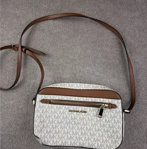 Michael Kors Jet Set Large East West Crossbody Vanilla Acorn MK Logo 35F8GTTC3B thumbnail 1