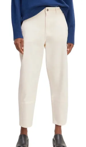 NWD Everlane The Utility Barrel Pant in Bone Crop Wide Leg Denim Jeans Size 2 thumbnail 1