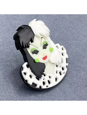 Creative Beauty Acrylic Brooch 🦩 Black thumbnail 2