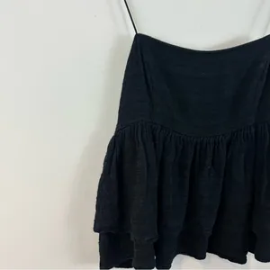 Urban Outfitters UO Olivia Black Tiered Ruffle Babydoll Cami Medium thumbnail 3