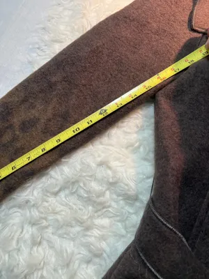Women’s TRIBAL Wool Blend Coat: brown with Jaguar Print Size:4 thumbnail 14