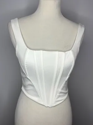 White Corset Top thumbnail 1