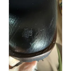 Title: UGG Barolo Tall Black Leather Shearling-Lined Moto Boots Women's 9.5 thumbnail 4