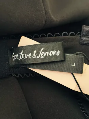 For love and lemons NWT Black Corset Seamed Bodycon Mini Dress. Size large. thumbnail 8