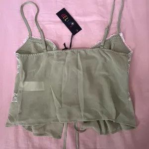 dELiA*s Green Lace Trim Camisole thumbnail 4