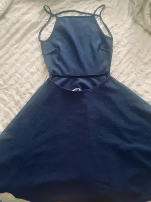 Oh My Love Navy Spaghetti Strap Mini Dress thumbnail 2