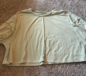 Light Green Cropped Shein Top thumbnail 1