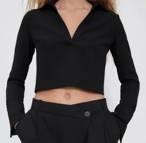 ZARA Long Sleeve Crop Top thumbnail 2
