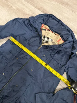 Burberry Brit Women's Navy Blue Utility Hooded Jacket: Size XS-S thumbnail 3