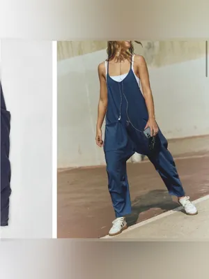 NWOT Free People FP Movement Hot Shot Onesie - supernova navy blue - Large thumbnail 8