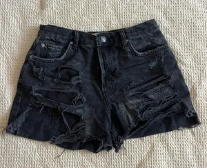 High Waisted Jean Shorts thumbnail 1