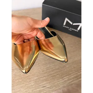 Marc Fisher Ltd Rosa Mules Womens Gold 6 thumbnail 5