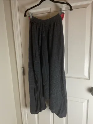 Harempants Charcoal Gray Hill Tribe Harem Pants - Boho Yoga Festival thumbnail 9