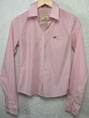 Y2K Hollister Striped Button Down Collared Shirt Preppy Size M thumbnail 1