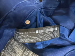 ZARA Women’s Cobalt Blue Flare Jeans Size 10 Raw Hem High Rise Pants thumbnail 10