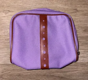 Lancôme Cosmetic Pouch with Brown Trim thumbnail 1