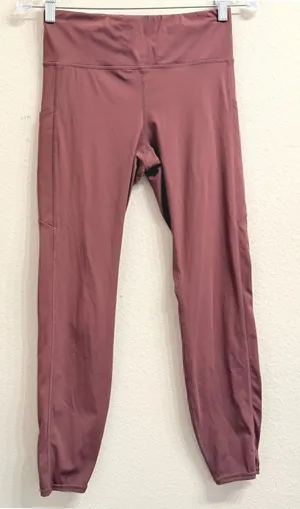 Vuori Stride Leggings VW429 Marsala Red‎ Womens Size S Yoga Athletic Pockets thumbnail 1
