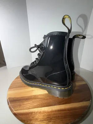 Dr. Martens 1460 Black Patent Leather Lace-Up Boots thumbnail 4