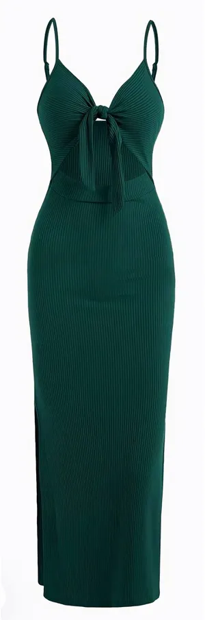 Emerald Green Dress Size M thumbnail 4
