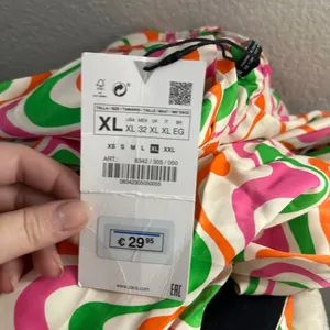 Zara Halter Swirl Whimsical Mini Dress Multi XL NWT thumbnail 2