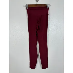 OFFLINE by Aerie Real Me Crossover 7/8 Leggings Burgundy Maroon High Rise Small thumbnail 2