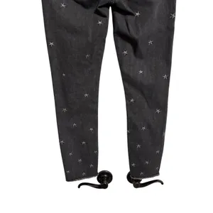 Abercrombie Fitch‎ Womens Super Skinny Ankle Jeans Black Star Print Size 27 thumbnail 7