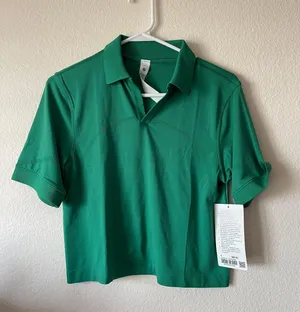 Lululemon swiftly tech relaxed fit polo shirt size S NWT with shopping bag thumbnail 1