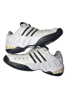 VINTAGE ADIDAS BARRICADE II W TENNIS SNEAKERS • White Black • Women's 9.5 Y2K thumbnail 4
