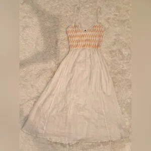 NWOT FREE PEOPLE sweet nothings midi dress in marshmallow white sz S thumbnail 3