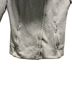Lululemon Karmacollected Jacket Heathered Light Gray Size 10 Athleisure Workout thumbnail 6