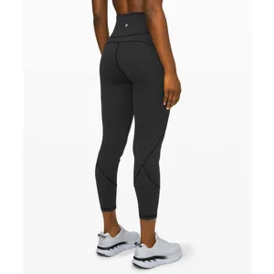 Lululemon In Movement Leggings 25" Everlux Size 10 Black Yoga Workout Gym Active thumbnail 2