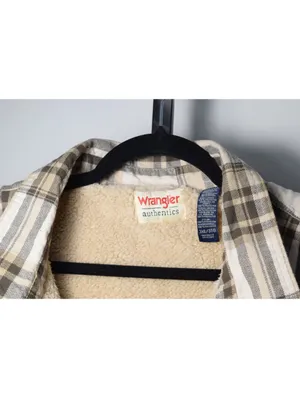 Wrangler Authentics Plaid Sherpa Lined Flannel Shirt Jacket Men's 3XL thumbnail 3